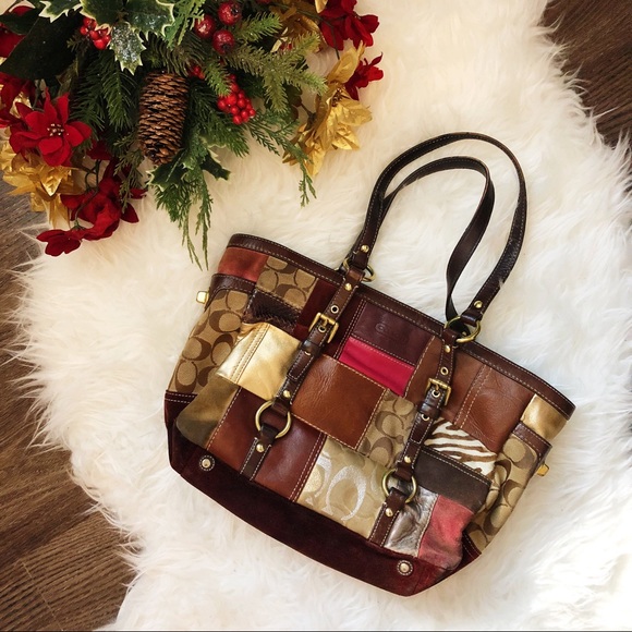 Coach Handbags - 🎅🏼 COACH PATCHWORK LEATHER TOTE